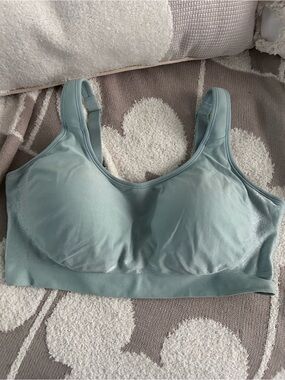Shapermint Light Seafoam Green Wireless Scoop Neck Bra
